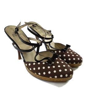 Linea Paolo Womens T Strap Sandals Coffee‎
